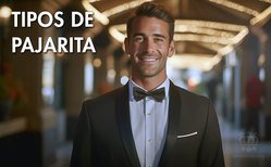 La pajarita, bow tie en inglés, tiene unas cuantas variantes en cuanto al modelo, forma y tamaño