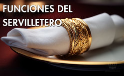 Los aros de servilleta o servilleteros no se utilizan en comidas muy formales