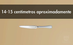 El cuchillo del postre no suele tener un filo muy grande