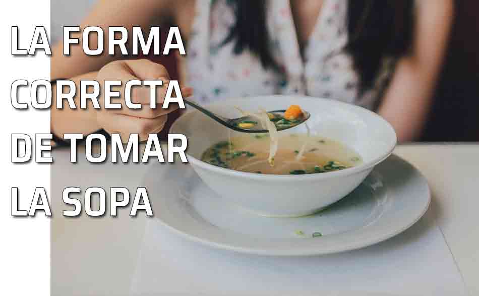 El modo correcto de tomar la sopa según las reglas de urbanidad