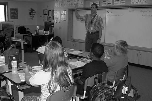 Aula de la escuela de Garrison Humphreys, Corea del Sur.