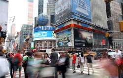 Plaza de Times Square en Nueva York.