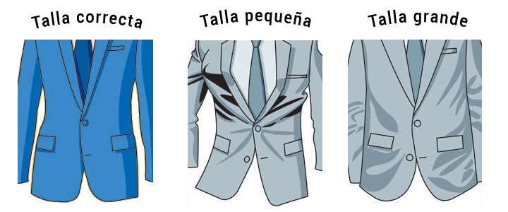 Tallas de chaqueta de un traje