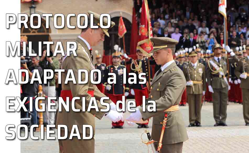 El protocolo militar adaptado a las exigencias de la sociedad. Entrega de Reales Despachos de Empleo en la Academia General Militar