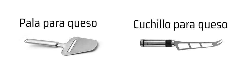 Cubiertos especiales para los quesos