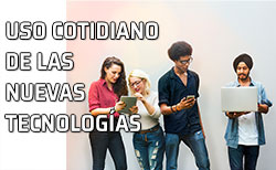 Jóvenes utilizando las nuevas tecnologías