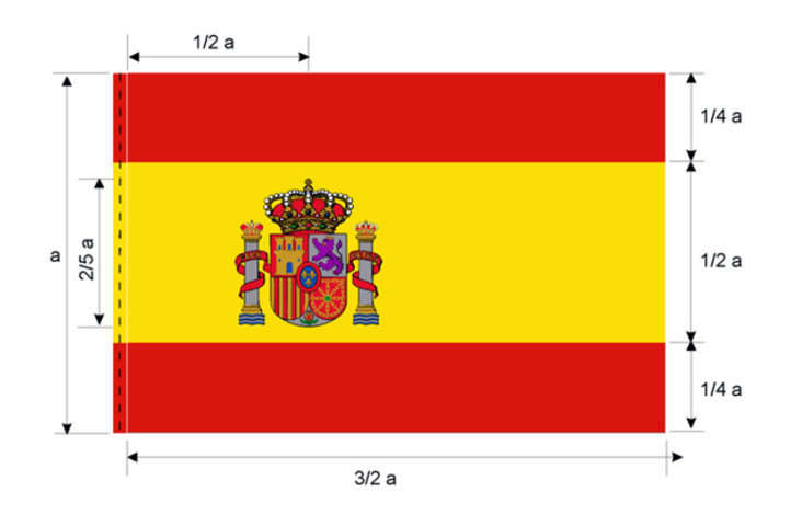 Bandera de España con escudo