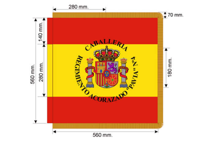 Estandarte para unidades de las Fuerzas Armadas