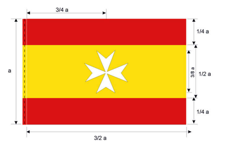 Bandera para embarcaciones de Sanidad