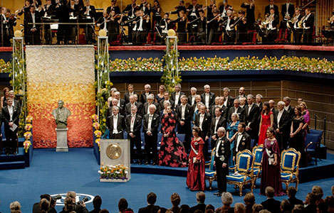 Entrega premios Nobel