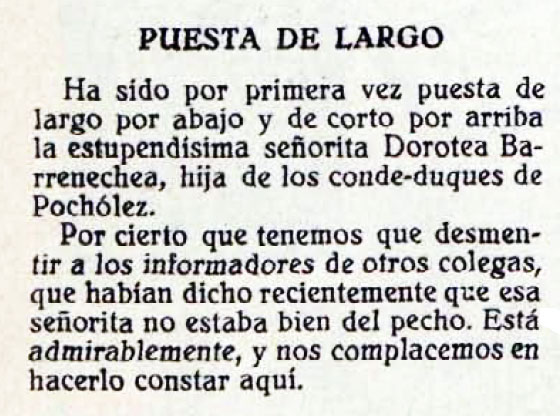 Nota prensa - Puesta de largo