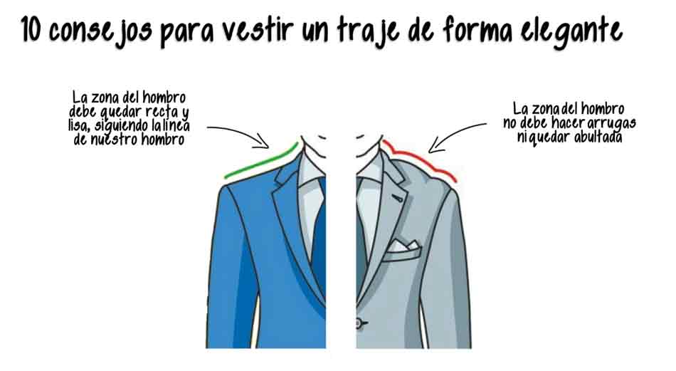 Unos hombros bien ajustados aportan elegancia