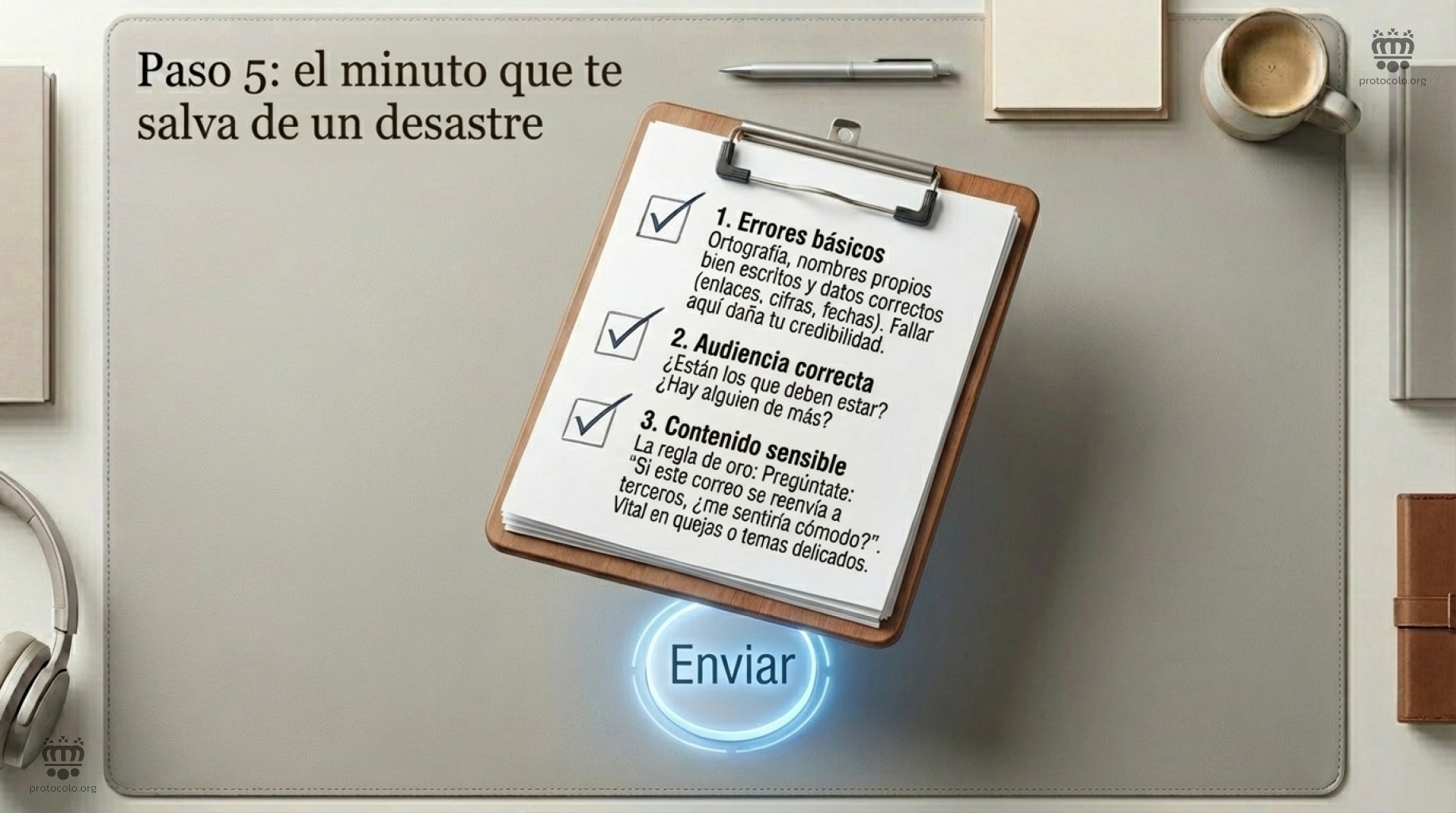 El repaso evita errores y mejora nuestra imagen 