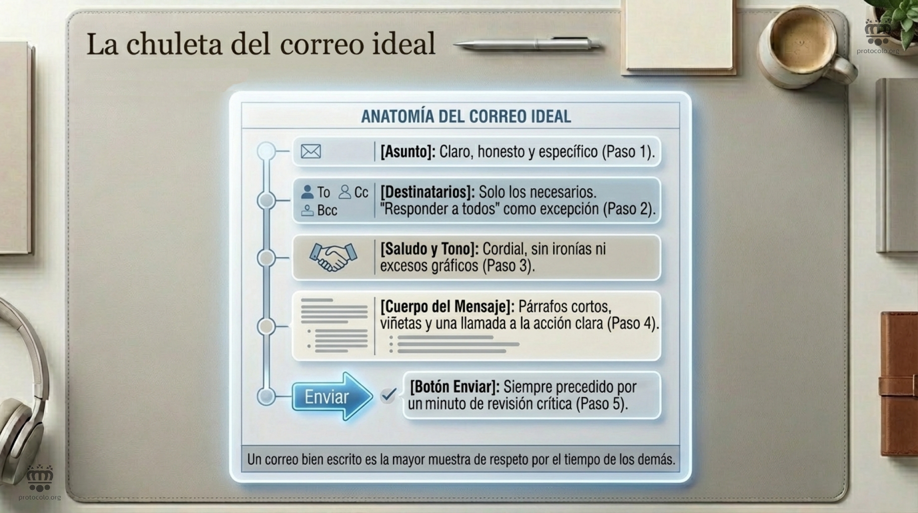 El correo ideal es aquel que sigue estos sencillos pasos