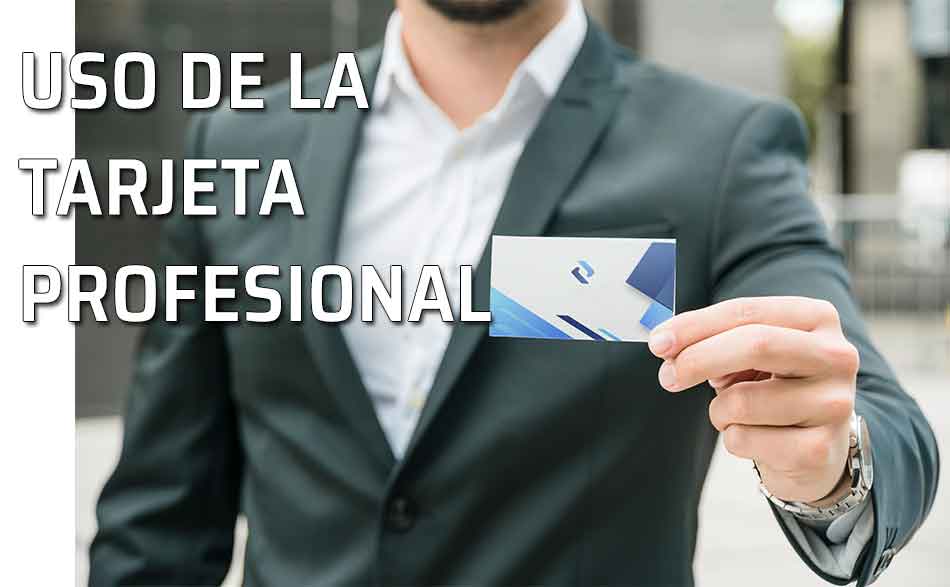 Cómo utilizar la tarjeta de visita en el ámbito profesional