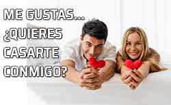 Me gustas... ¿quieres casarte conmigo?