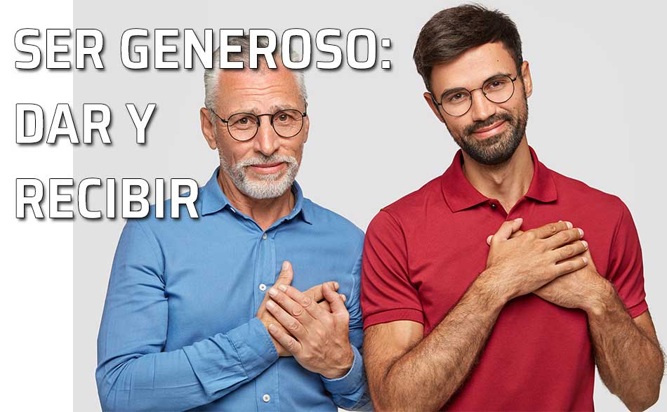 Dos personas generosas