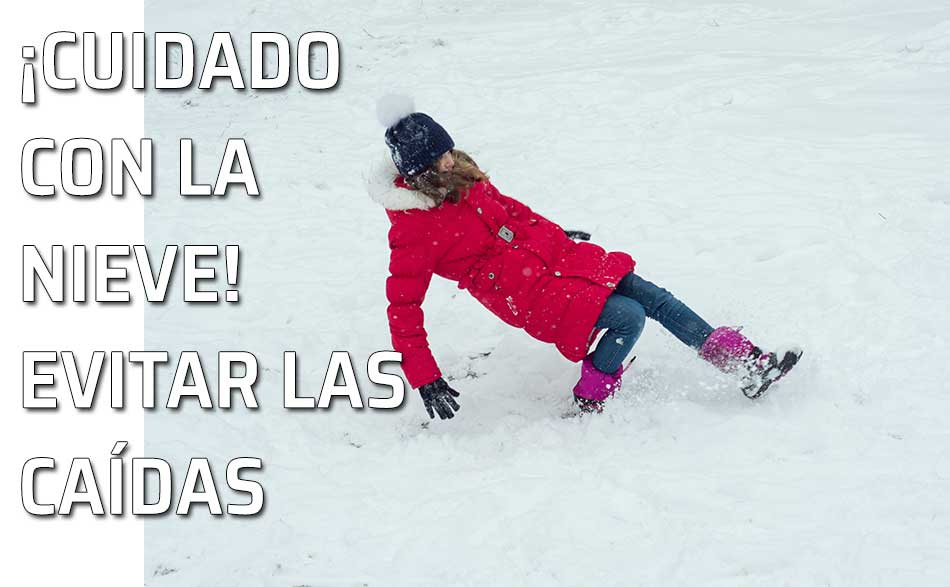 Las caídas en la calles nevadas o heladas