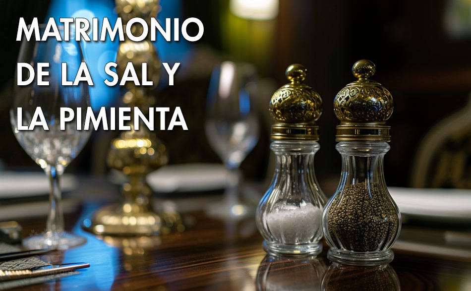 Hay una expresión que hace referencia a este matrimonio: salpimentar. Echar sal y pimienta a un alimento