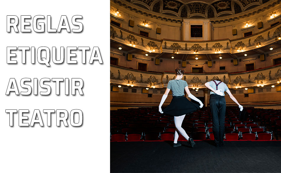 Una pareja de actores en el escenario de un teatro