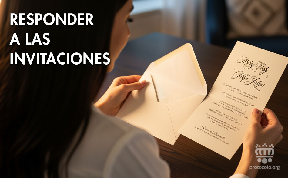 Cuando se recibe una invitación lo más correcto es responder confirmando o excusando la asistencia Una invitación no deja de ser un compromiso social