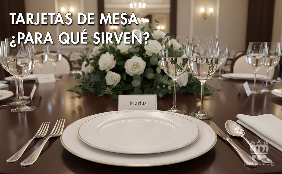 Son de gran utilidad para que los invitados sepan cuál es su sitio en la mesa