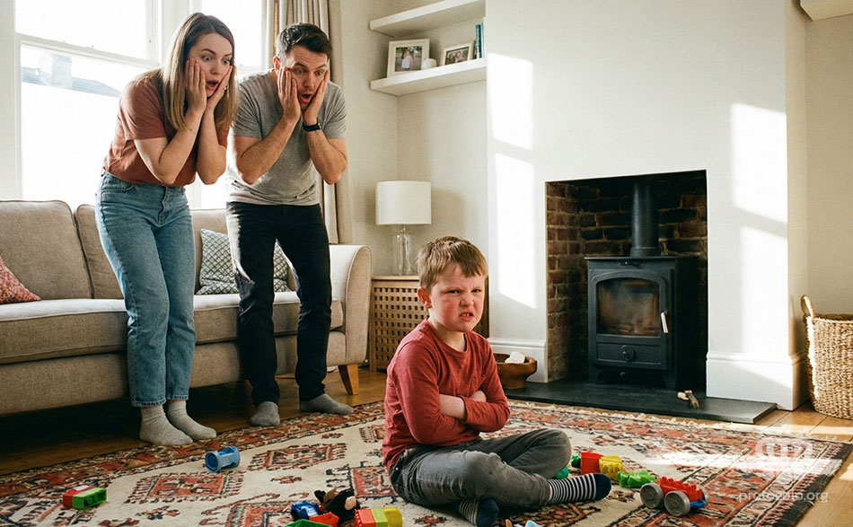 Los padres no se pueden comportar como niños, sino como adultos.