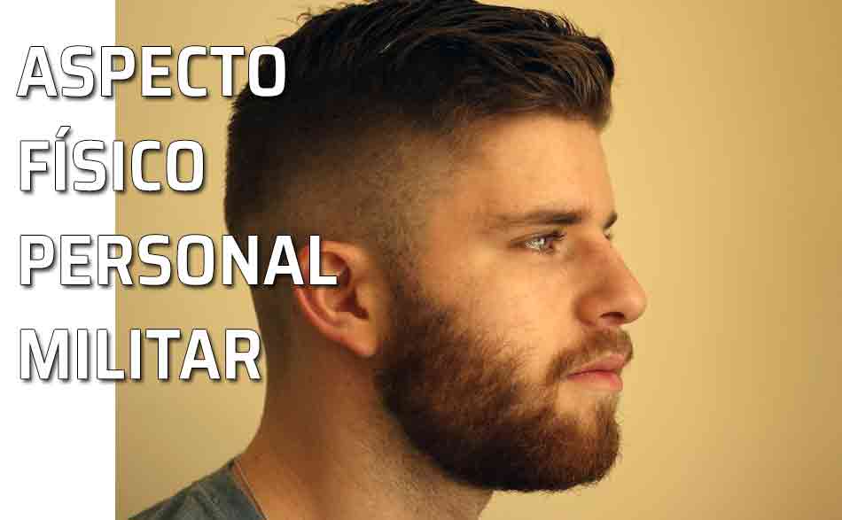 Hombre con barba. Personal militar