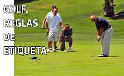 Golf. Reglas de etiqueta para los jugadores de golf