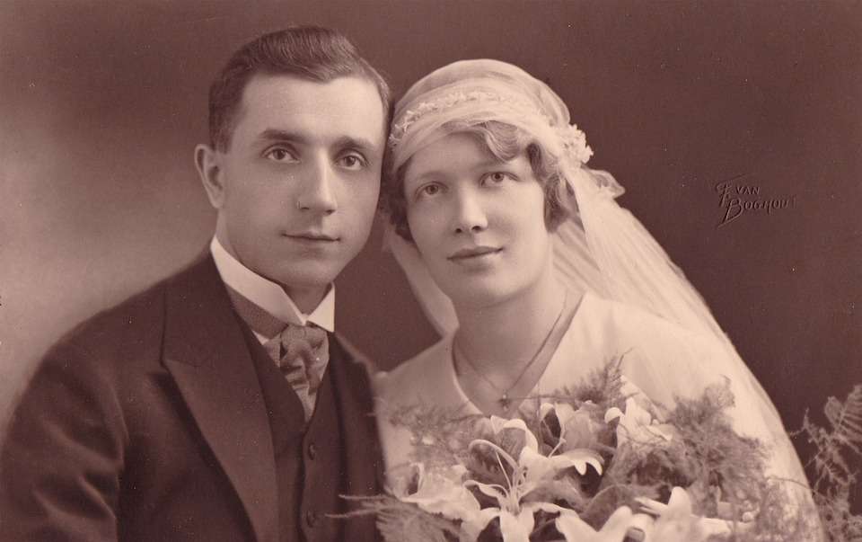 Fotografía vintage de boda