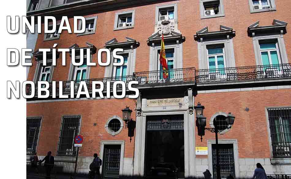 Fachada del Ministerio de Justicia. Unidad de Títulos Nobiliarios