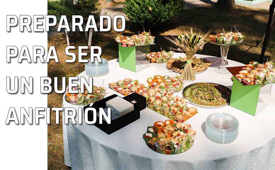 Mesa preparada para los invitados