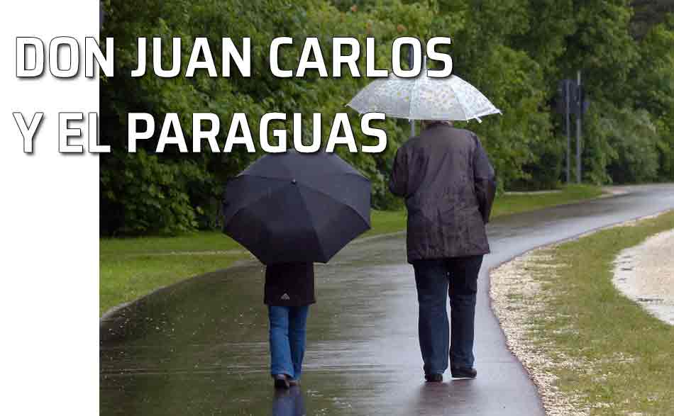 Dos personas bajo la lluvia