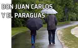 Dos personas bajo la lluvia