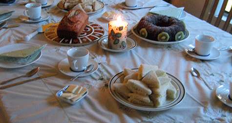 Mesa de merienda.