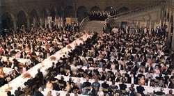 Menú banquete de gala. Premios Nobel 1904.