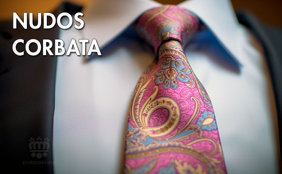 La corbata admite múltiples tipos de nudos que varían en función de gustos personales y tipos de camisas