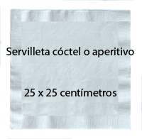 Servilleta de cóctel.