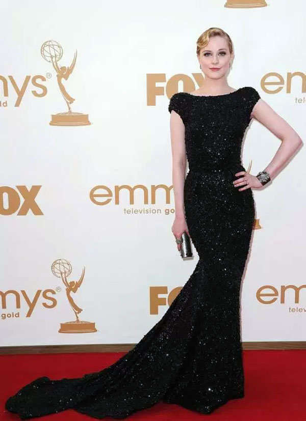 Evan Rachel Wood con un vestido de Elie Saab