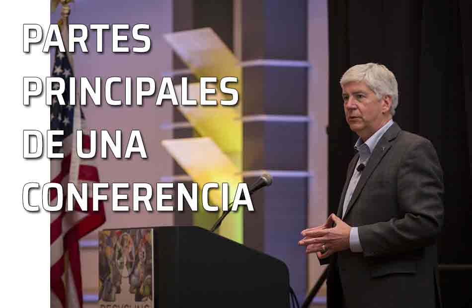 Partes principales de un conferencia. Composición de una conferencia