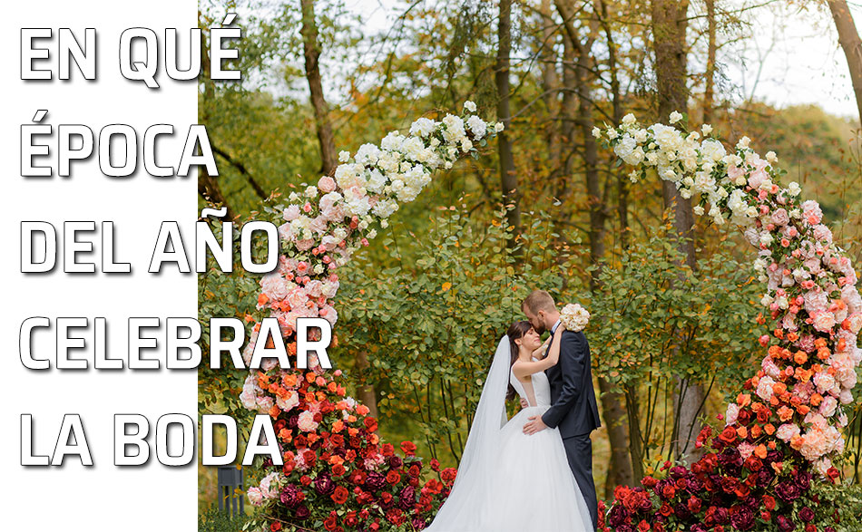 Novios celebran su boda en primavera