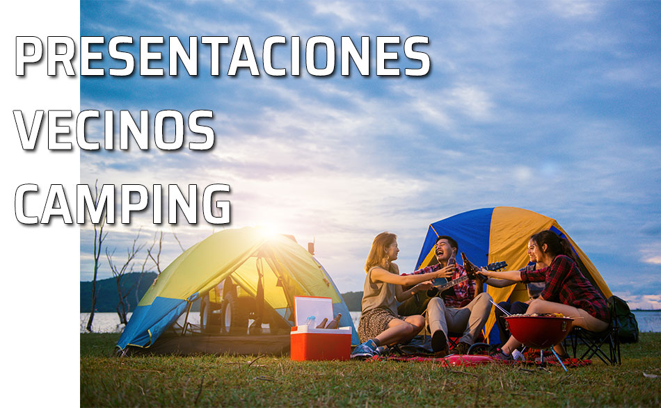 Un grupo de amigos en disfrutando de una tarde camping