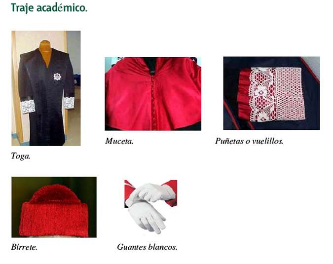 Traje académico UNED.