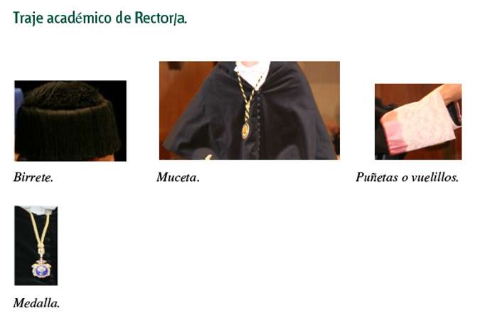 Traje rector UNED.