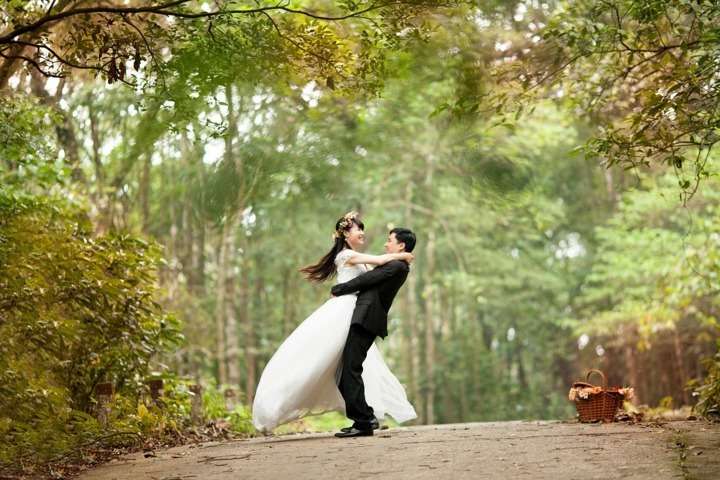 Novios - recién casados