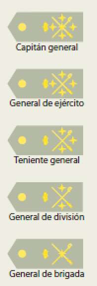 Oficiales generales.