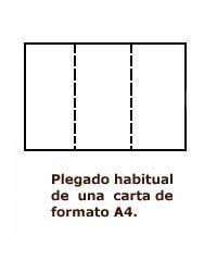 Plegar una carta A4.