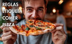 La pizza la podemos comer de muchas maneras, aunque cada contexto es diferente