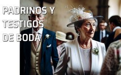 Los padrinos y los testigos son actores imprescindibles en una boda. Después de los novios son los principales protagonistas de ese día