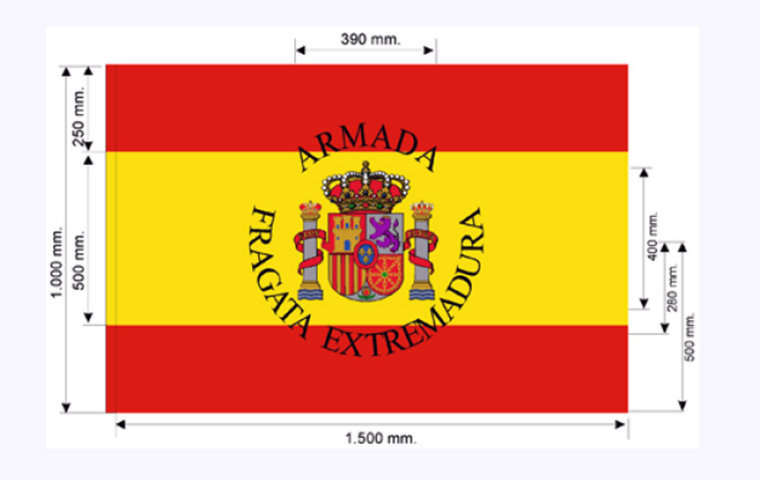 Bandera de Combate para los buques de la Armada